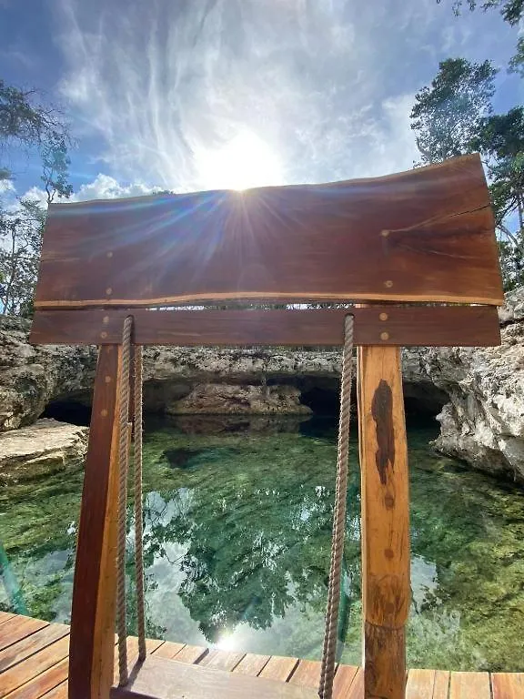 Increible Casa Elevada Con Cenote Privado En Tulum 0*, Balcheil Mexikó